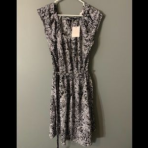 NWT Black & White Floral Dress